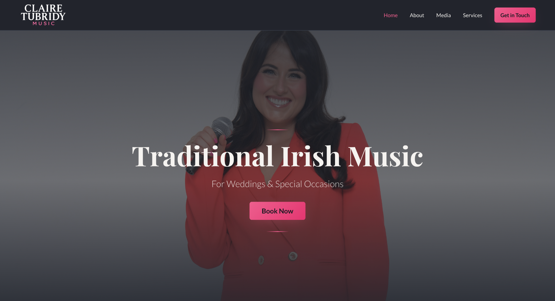 Claire Tubridy Music - Portfolio project